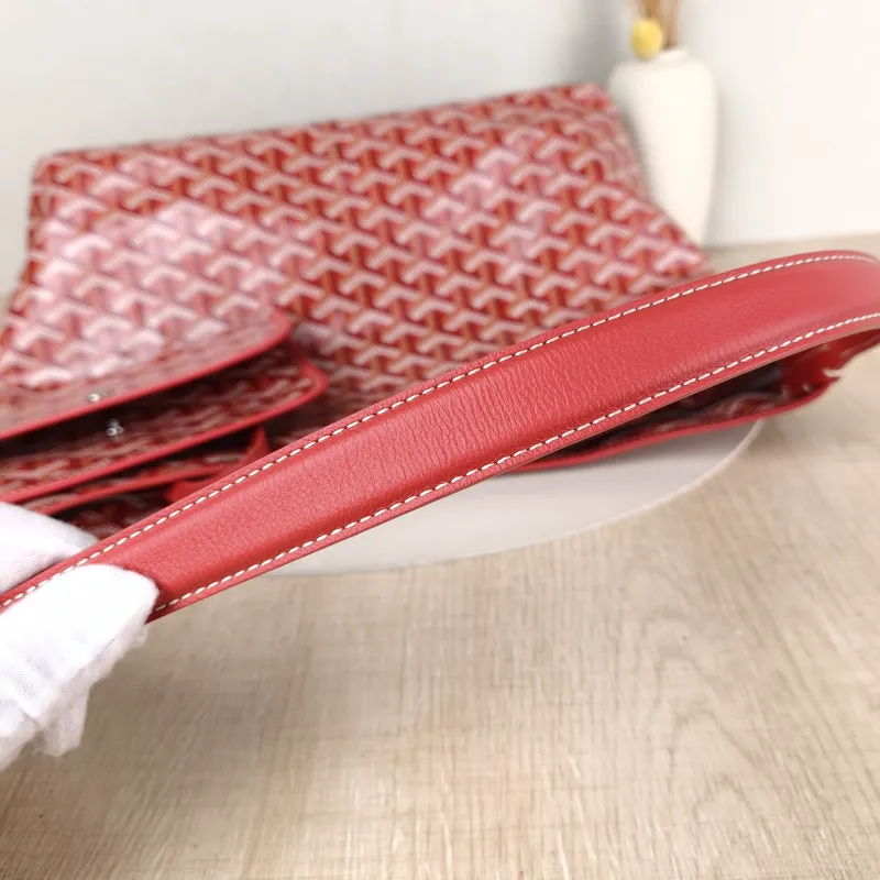 GOYARD Shoulder Bag Boheme Hobo​ Red PVC Small 43 × 14 × 27 cm — detail view 3 of 9
