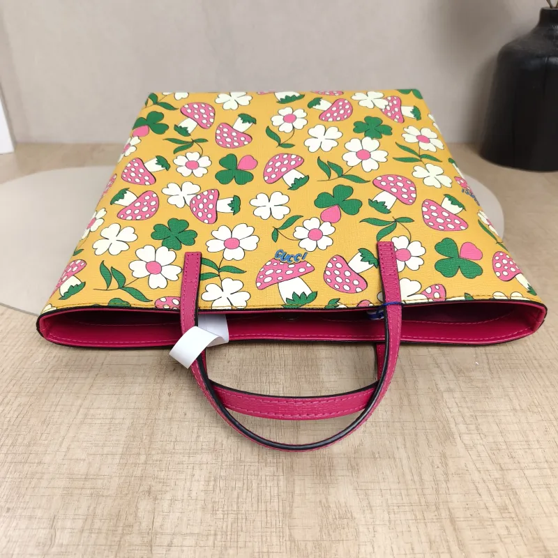 GUCCI Top Handle Bag tote Yellow PVC One Size20 × 10 × 20 cm — detail view 9 of 12