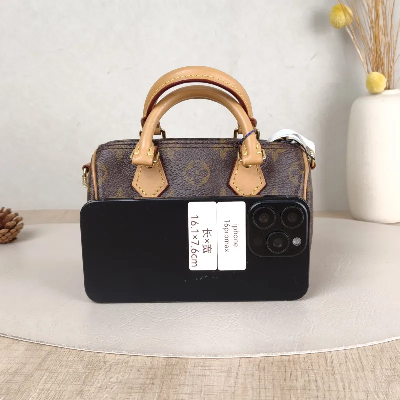 Louis Vuitton Crossbody Bag Speedy Nano Shoulder Strap PVC nano 16 × 7.5 × 10 cm — cover view 5 of 5