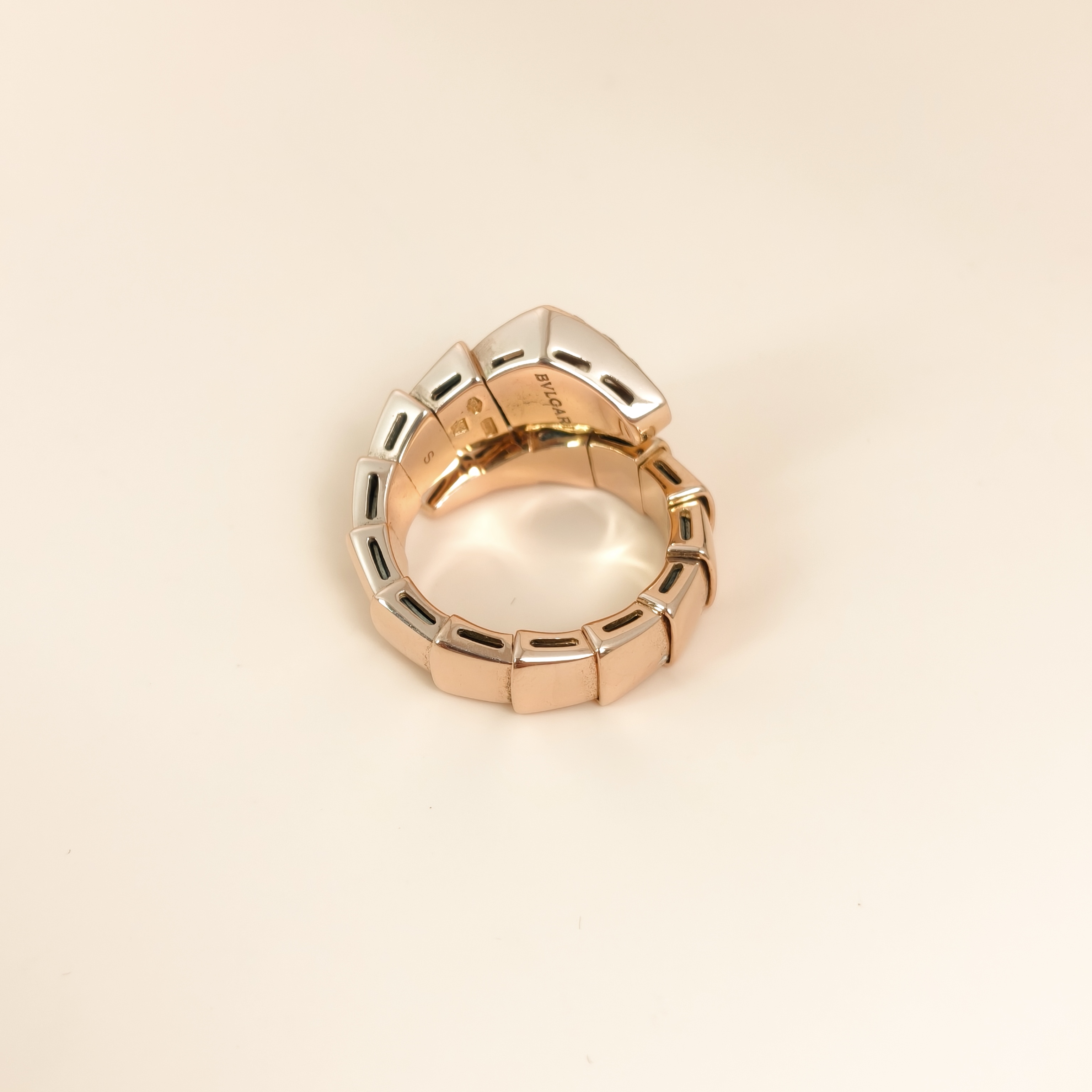 Bvlgari Ring Serpenti Viper Collection Ring Gold Diamond18KR ose Gold S — cover view 6 of 6