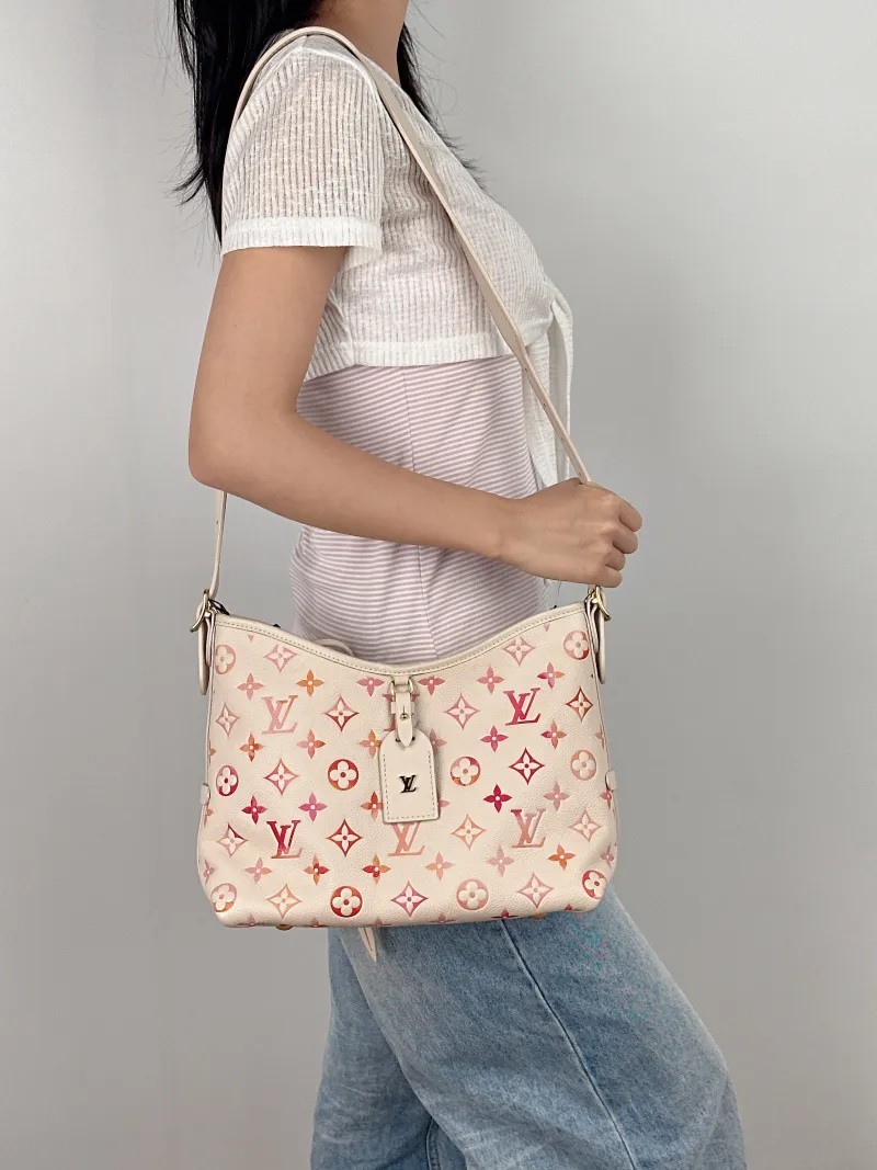Louis Vuitton Crossbody Bag Carryall Calfskin Small 29.5 × 12 × 24 cm — on-model view 2 of 2