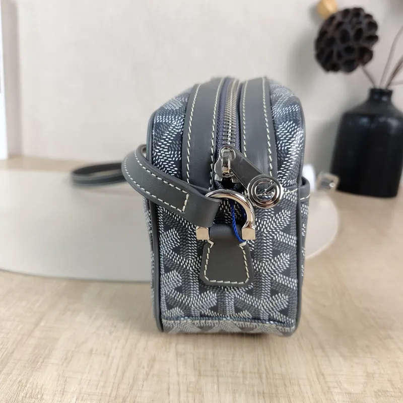 GOYARD Crossbody Bag Cap Vert Camera Bag Grey PVC Small 22 × 6.5 × 13 cm — detail view 10 of 10