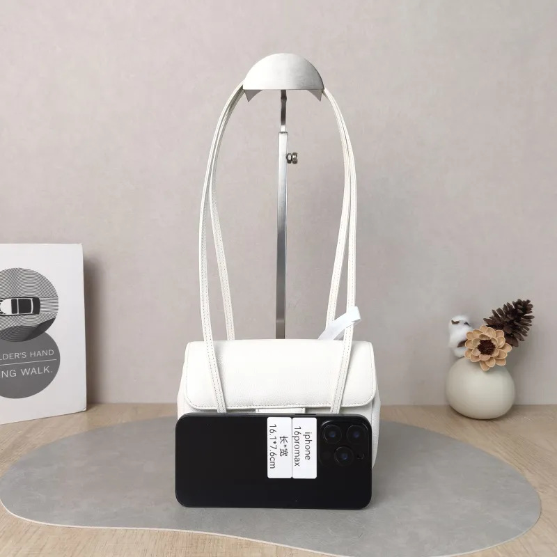 Chanel Top Handle Bag preppy coco White Calfskin Mini 17 × 5 × 11.4 cm — cover view 5 of 6