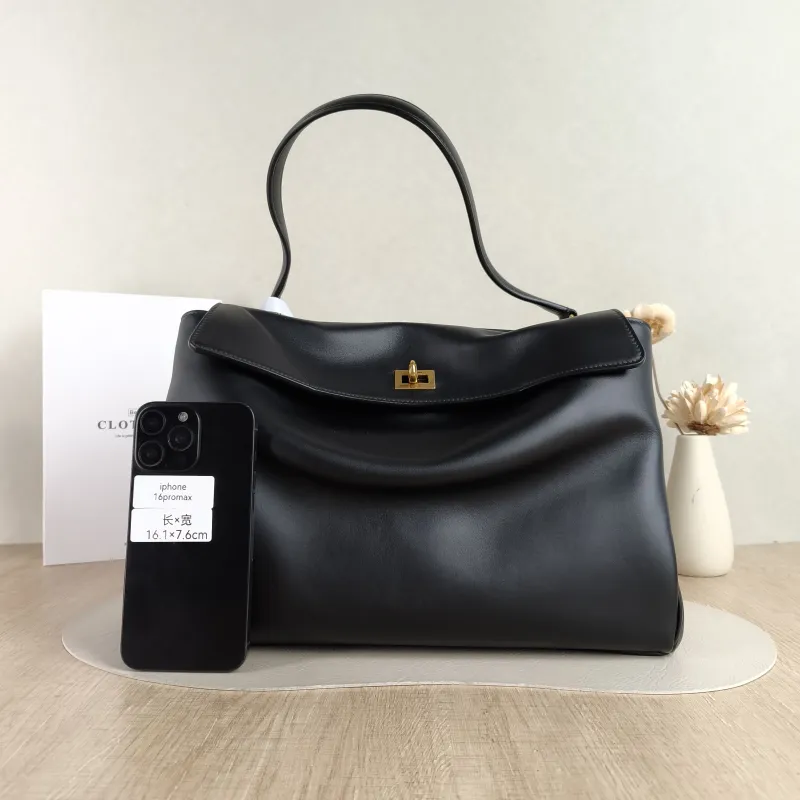 BALENCIAGA Crossbody Bag RODEO Black CC alfskin Medium 35 × 11 × 23.5 cm — cover view 2 of 5