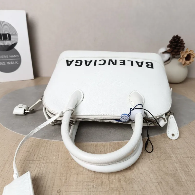 BALENCIAGA Top Handle Bag Ville Dome Bag White Calfskin Small26 × 11 × 22 cm — detail view 1 of 13