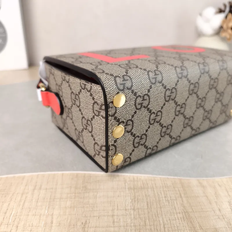 GUCCI Crossbody Bag LOVE Box Camera Bag Monogram PVC One Size 18 × 7 × 11 cm — detail view 2 of 12