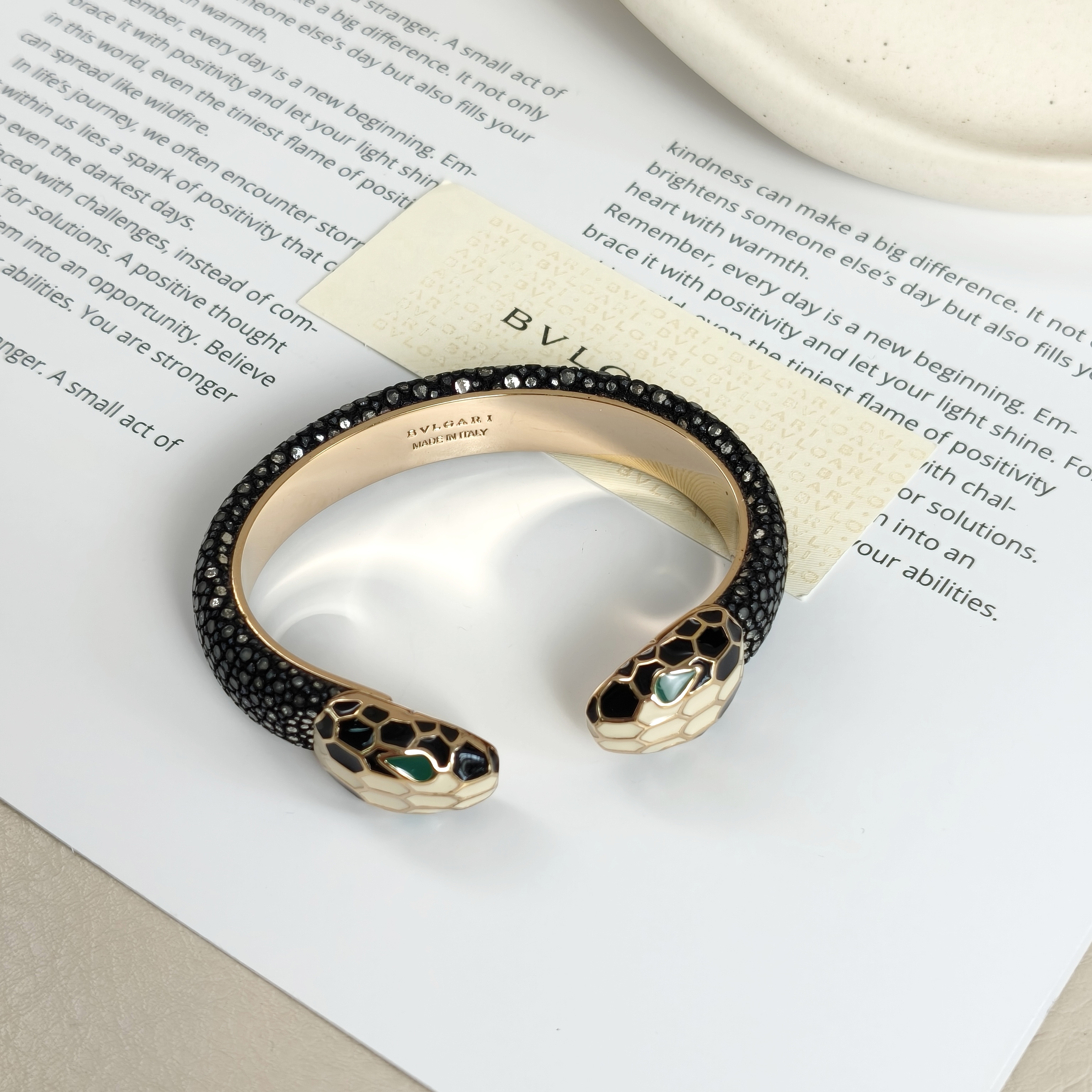 Bvlgari Bangle Serpenti Forever Collection Bangle Grey Pearl 15cm One Size — cover view 8 of 8