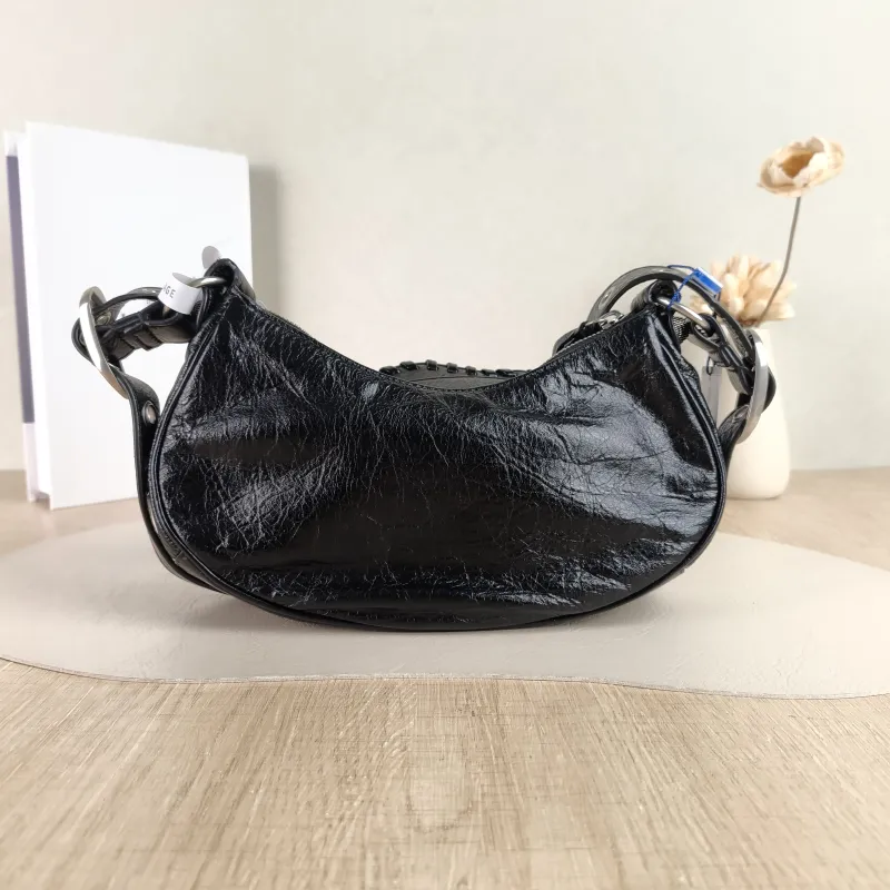 BALENCIAGA Crossbody Bag LE CAGOLE Black Lambskin XS 26 × 7 × 16 cm — cover view 4 of 5
