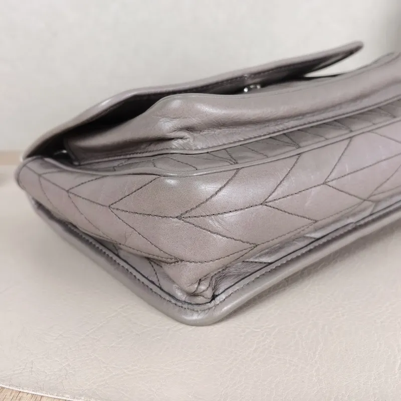 Miumiu Crossbody Bag Crossbody Bag Grey Calfskin One Size 21 × 7 × 17 cm — detail view 6 of 14