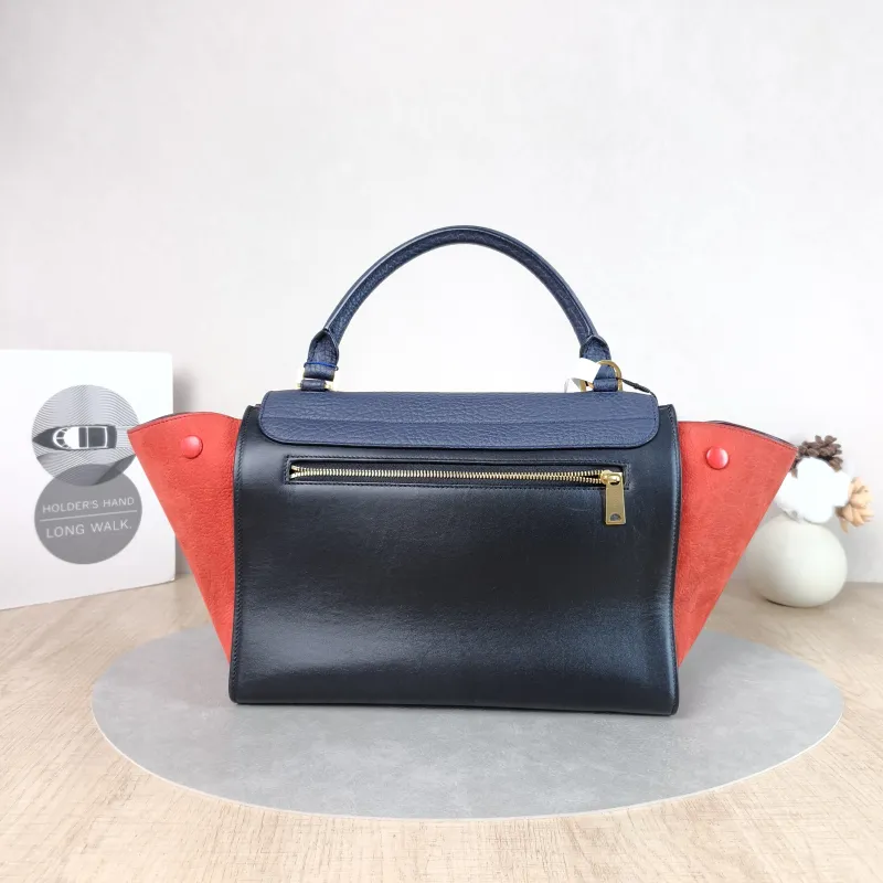 CELINE Crossbody Bag Trapeze Colorblock Calfskin Small27 × 13 × 22 cm — cover view 2 of 5
