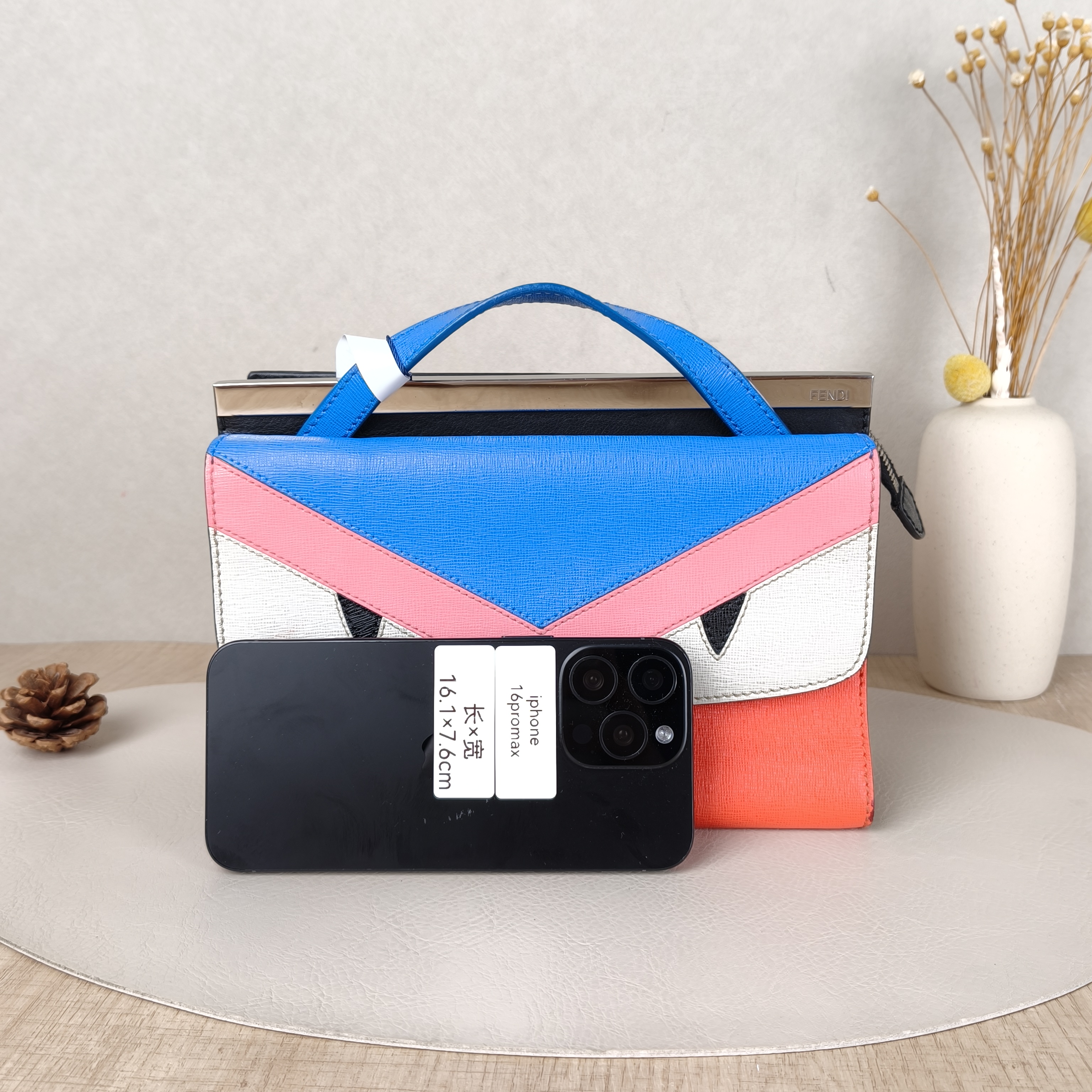 FENDI Crossbody Bag Crossbody Bag Red Calfskin One Size23 × 9 × 17 cm — cover view 5 of 5