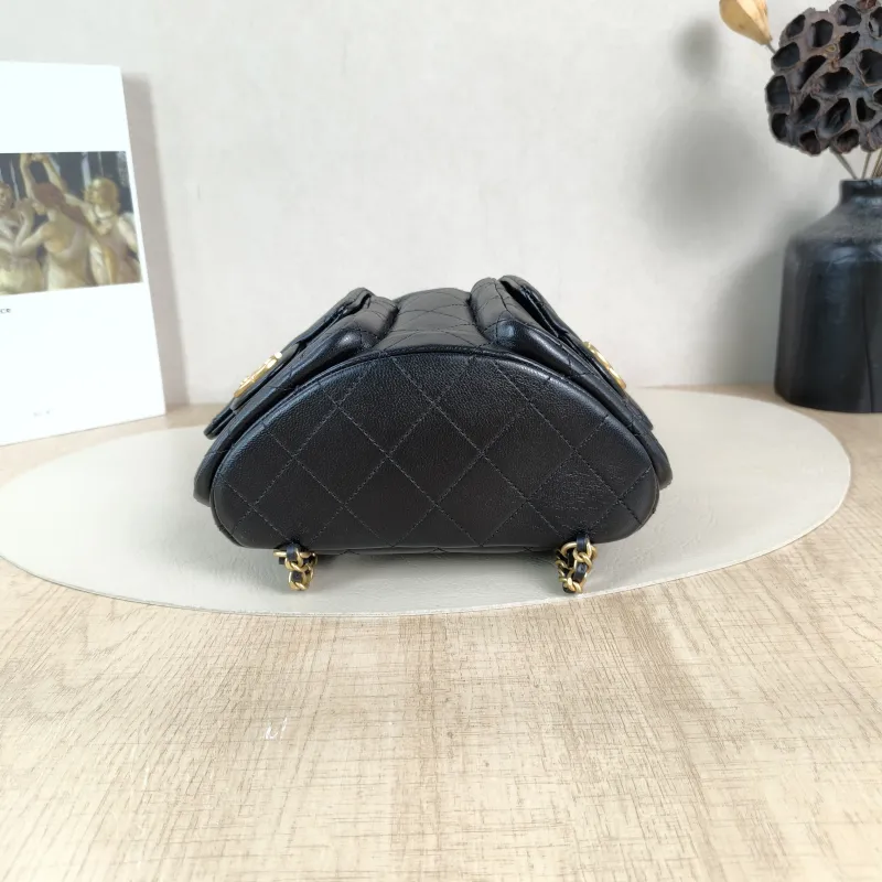Chanel Backpack25c Backpack Black Lambskin One Size18 × 8 × 24 cm — cover view 2 of 6