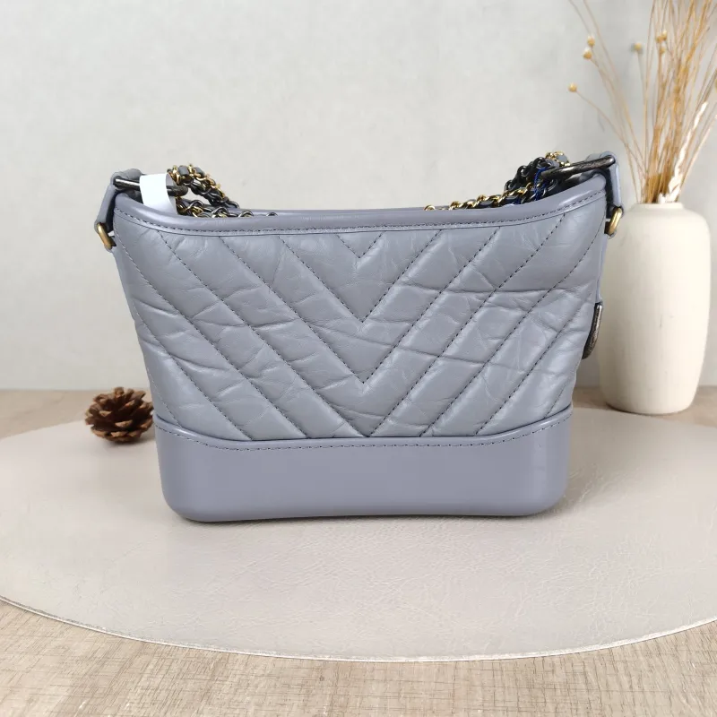 Chanel Crossbody Bag v Gabrielle Gabrielle Bag Grey Calfskin Small 20 × 8 × 15 cm 28 — cover view 3 of 5