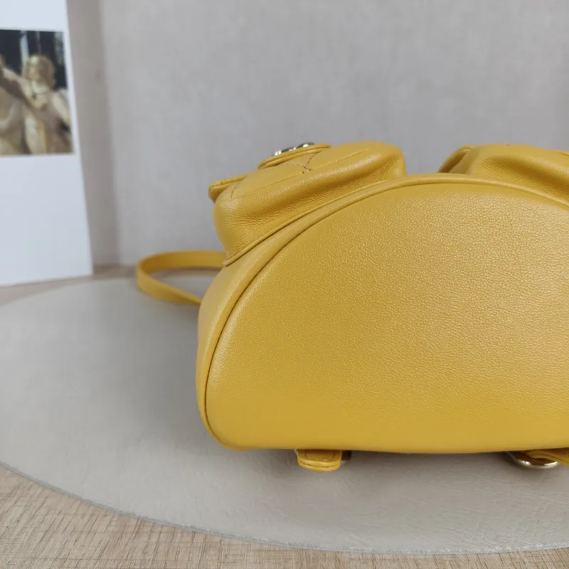 Chanel Backpack Duma Yellow Calfskin Small16.5 × 10 × 17.5 cm — detail view 1 of 12
