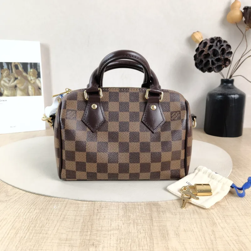 Louis Vuitton Crossbody Bag Speedy20 Shoulder Strap PVC Small20.5 × 12 × 13.5 cm