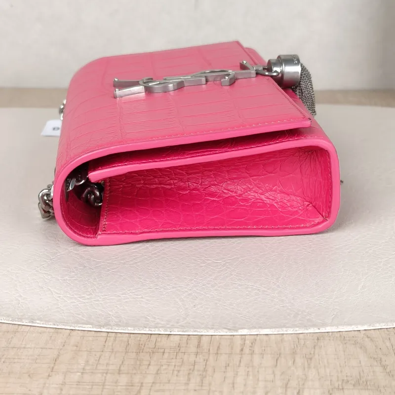 SAINT LAURENT Crossbody Bag KATE Red Calfskin Mini17 × 5 × 11.5 cm — detail view 9 of 12