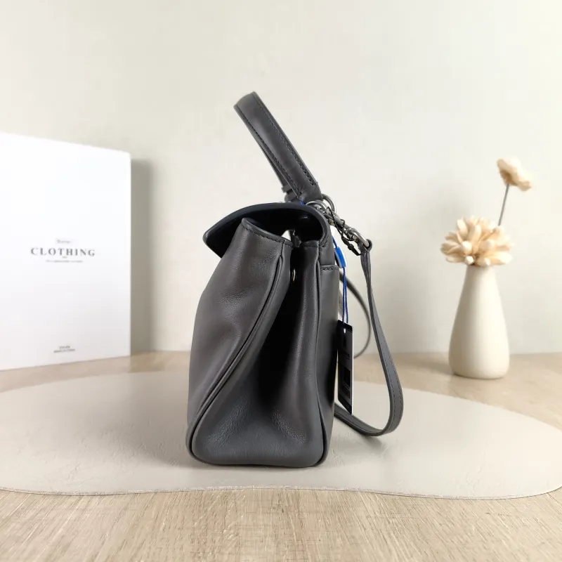 BALENCIAGA Crossbody Bag RODEO Dark Grey Calfskin Mini 23 × 10 × 17 cm — detail view 7 of 12