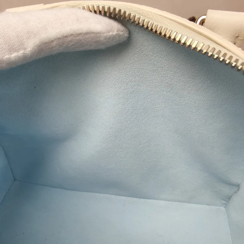 Louis Vuitton Crossbody Bag Speedy20 White · Blue Calfskin One Size20.5 × 12 × 13.5 cm — detail view 13 of 14