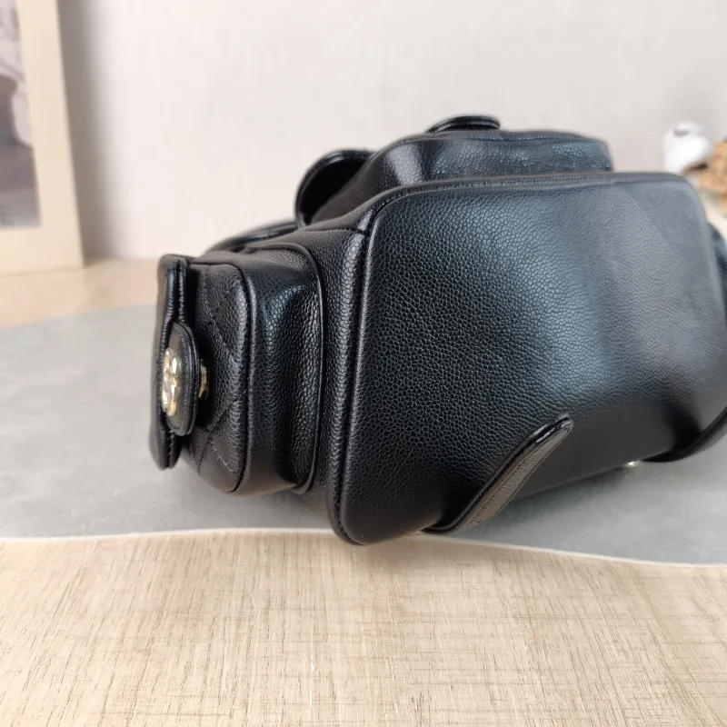 Chanel Backpack duma Black Grained Calfskin Small 18 × 9.5 × 19 cm — detail view 7 of 12