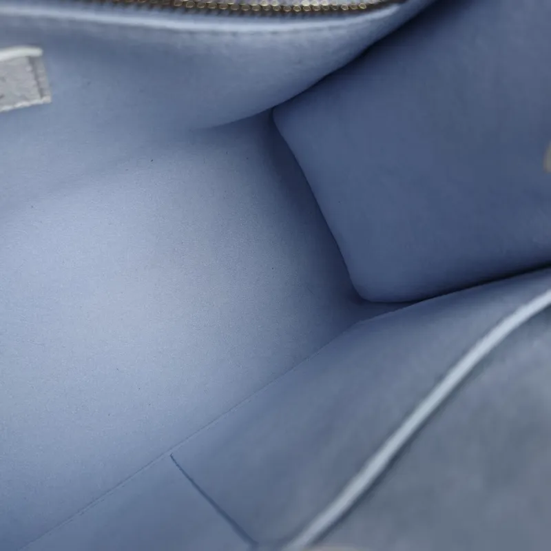 Louis Vuitton Shoulder Bag Onthego White · Blue Monogram Empreinte Embossed Calfskin Small 25 × 11.5 × 19 cm — detail view 10 of 11