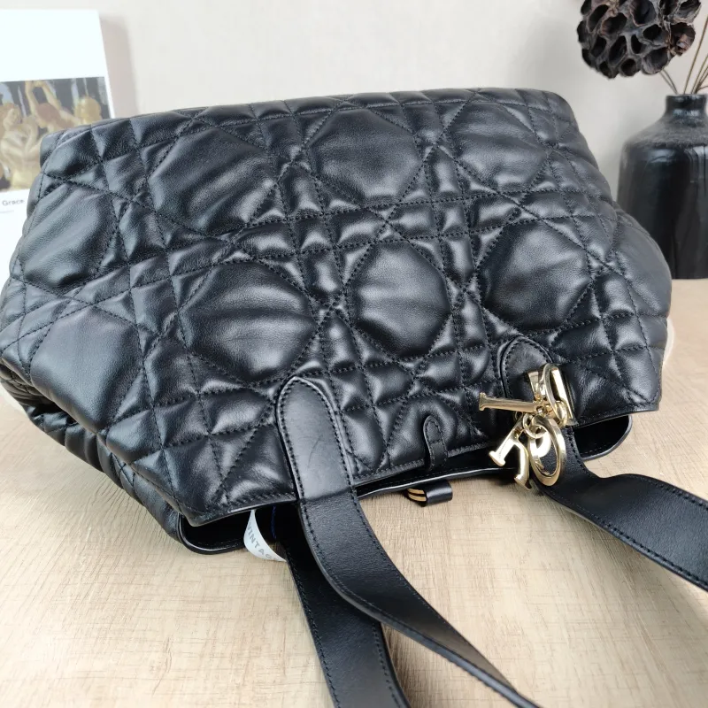 DIOR Top Handle Bag TOUJOURS Black Calfskin Medium28.5 × 17 × 21.5 cm — detail view 13 of 13