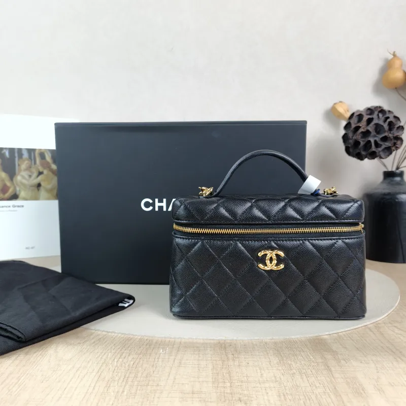 Chanel Crossbody Baglp Box Bag Top Handle Crossbody Bag Black Calfskin One Size19.5 × 5 × 17 cm — cover view 5 of 6