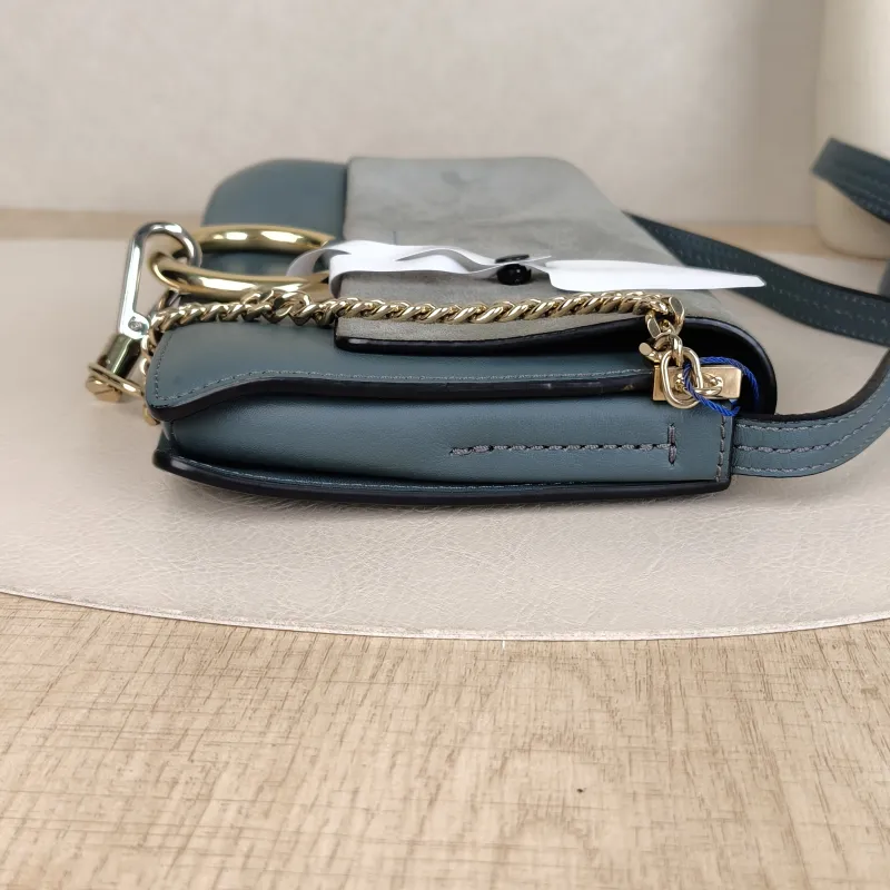 Chloé Crossbody Bag Crossbody Bag Blue Suede One Size24 × 4 × 14 cm — detail view 11 of 13