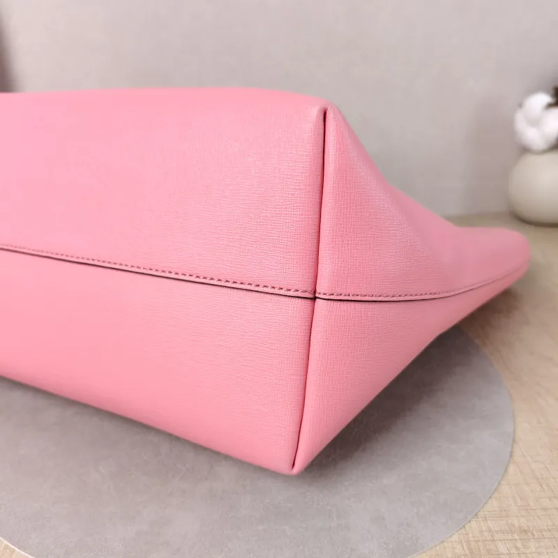 FENDI Top Handle Bag Top Handle Bag Pink Calfskin 35 × 14 × 27 cm — detail view 8 of 13