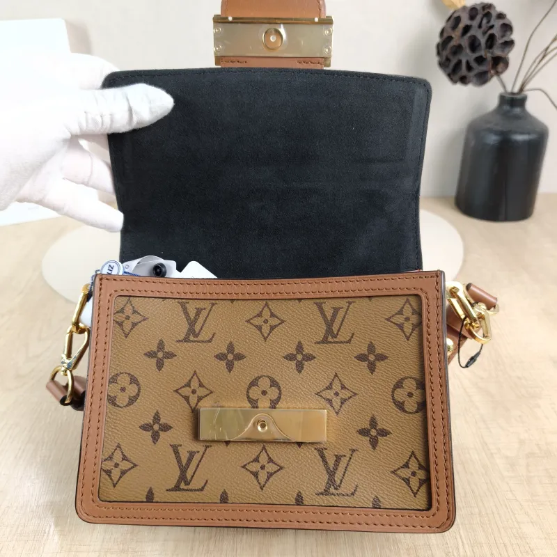 Louis Vuitton Crossbody Bag Dauphine Monogram PVC Mini 20 × 9 × 15 cm — detail view 7 of 13