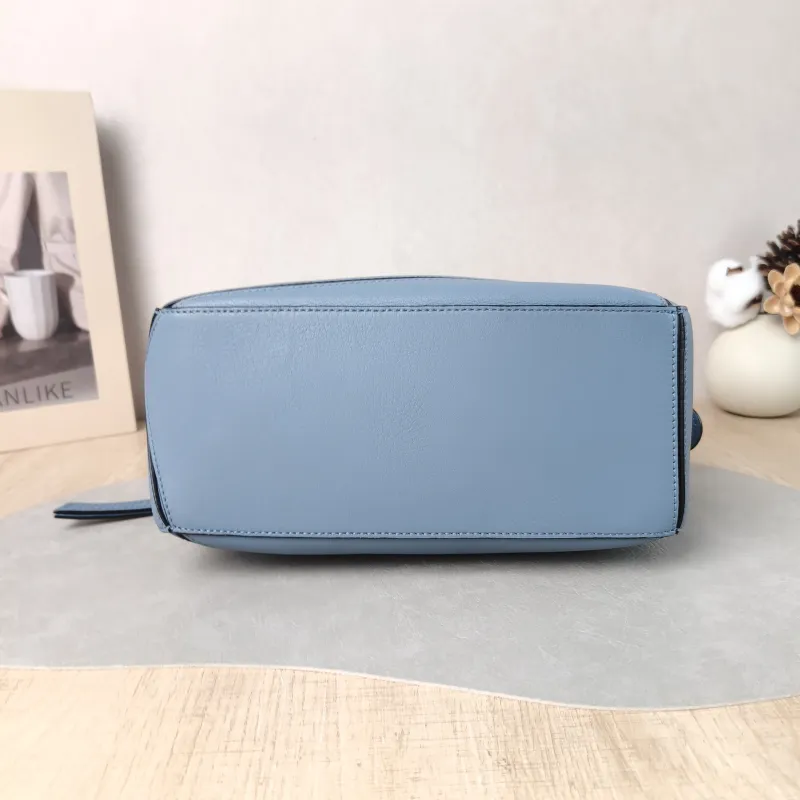 LOEWE Crossbody Bag Puzzle Blue CC alfskin Small 24 × 10.5 × 16.5 cm — cover view 4 of 6