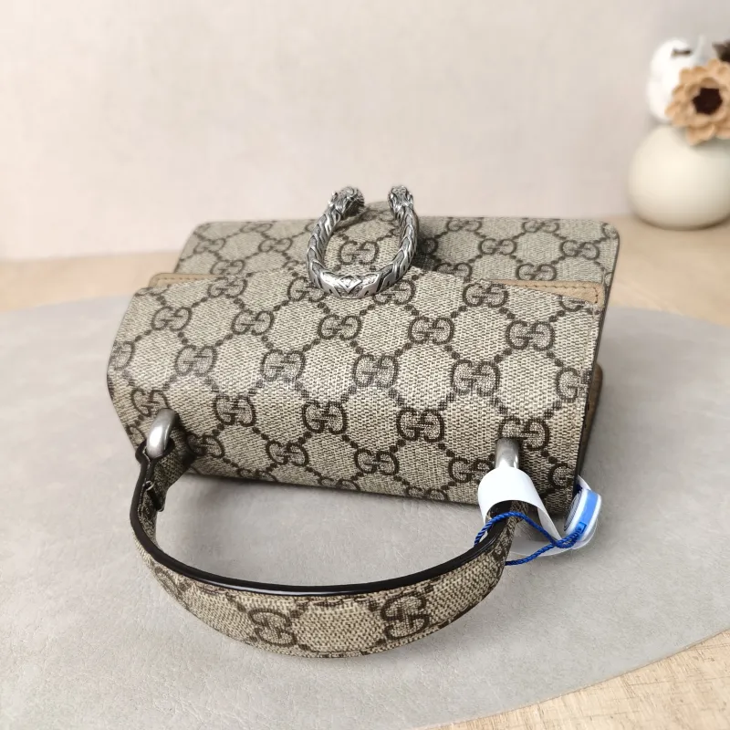 GUCCI Top Handle Bag Dionysus Edition Monogram PVC Mini 18 × 6 × 12 cm — detail view 1 of 14