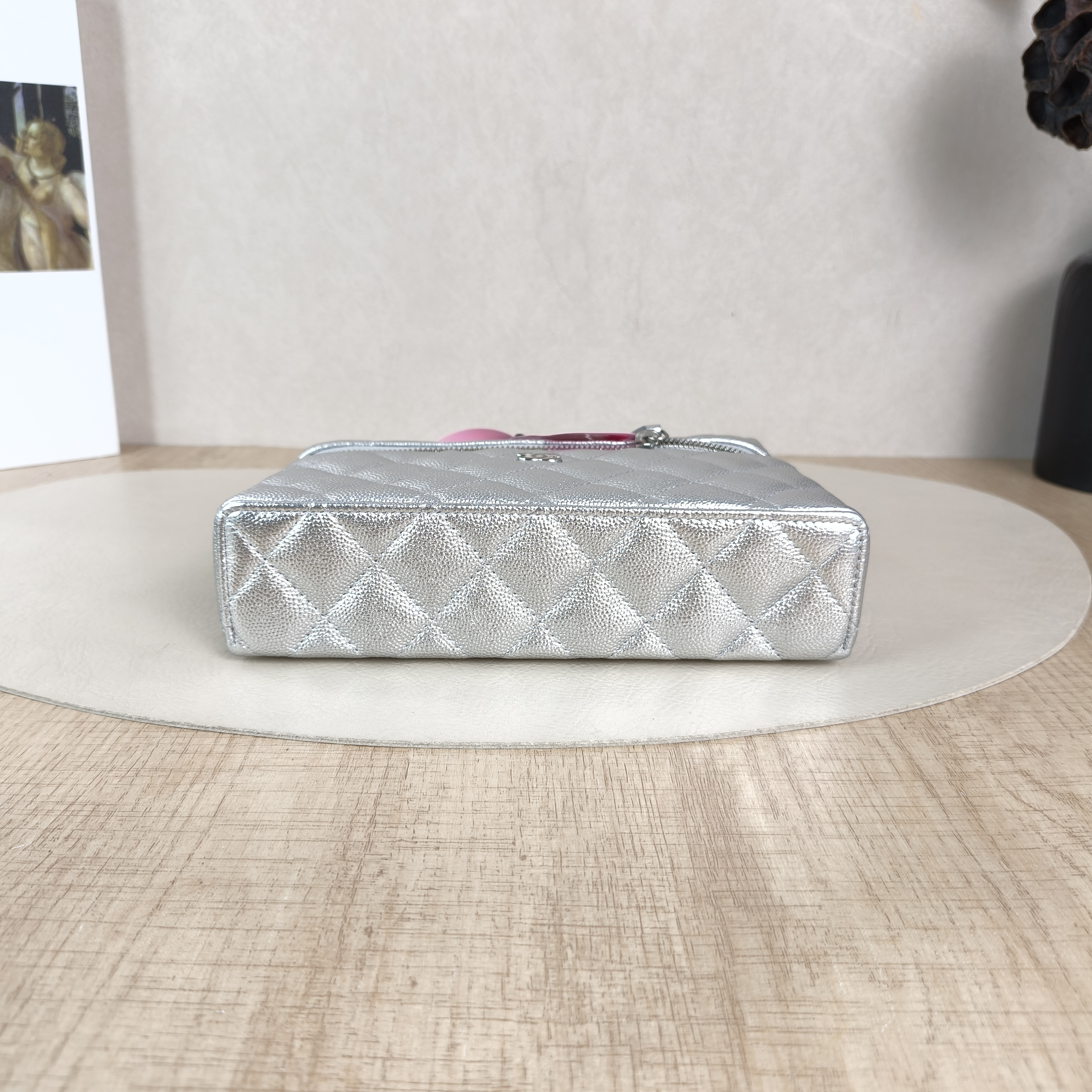 Chanel Crossbody Baglp Box Bag Top Handle Crossbody Bag Silver Calfskin One Size19.5 × 5 × 17 cm — cover view 2 of 5