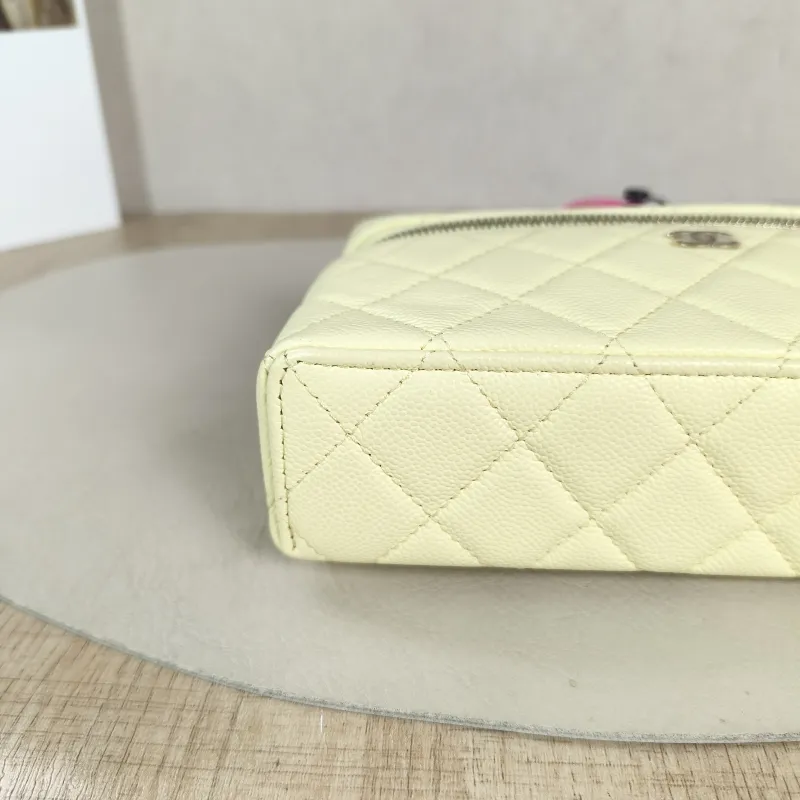 Chanel Crossbody Bag lp Box Bag Top Handle Crossbody Bag Yellow Grained Calfskin 19.5 × 5 × 12 cm — detail view 10 of 13