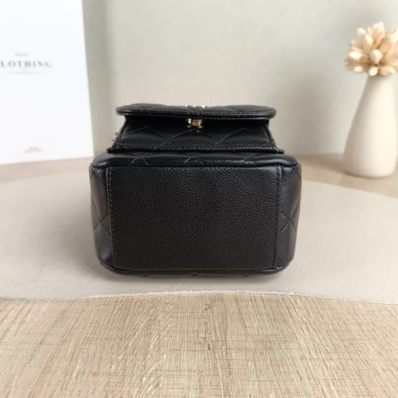 Chanel Backpack mini Backpack Collection Black Grained Calfskin One Size 13 × 9 × 18 cm — cover view 4 of 5