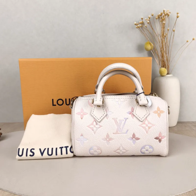 Louis Vuitton Crossbody Bag Speedy Nano Monogram Empreinte Embossed Calfskin nano 16 × 7.5 × 10 cm — cover view 2 of 6
