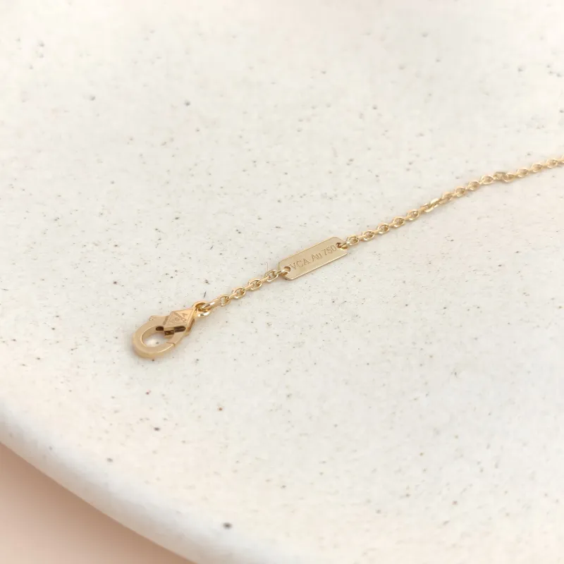 Van Cleef & Arpels Necklace Alhambra Alhambra Collection Pavé Diamond Yellow Gold 18KY ellow Gold Diamond Vintage Small 42cm — cover view 6 of 8