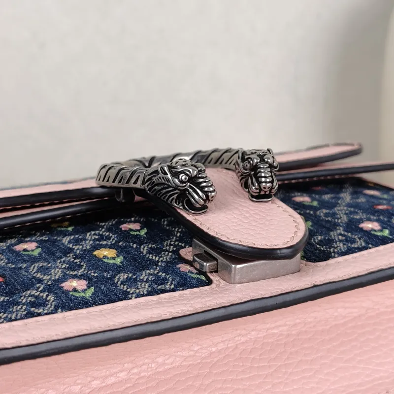 GUCCI Shoulder Bag Dionysus Embroidered Colorblock Small 25 × 7 × 13.5 cm — detail view 1 of 14