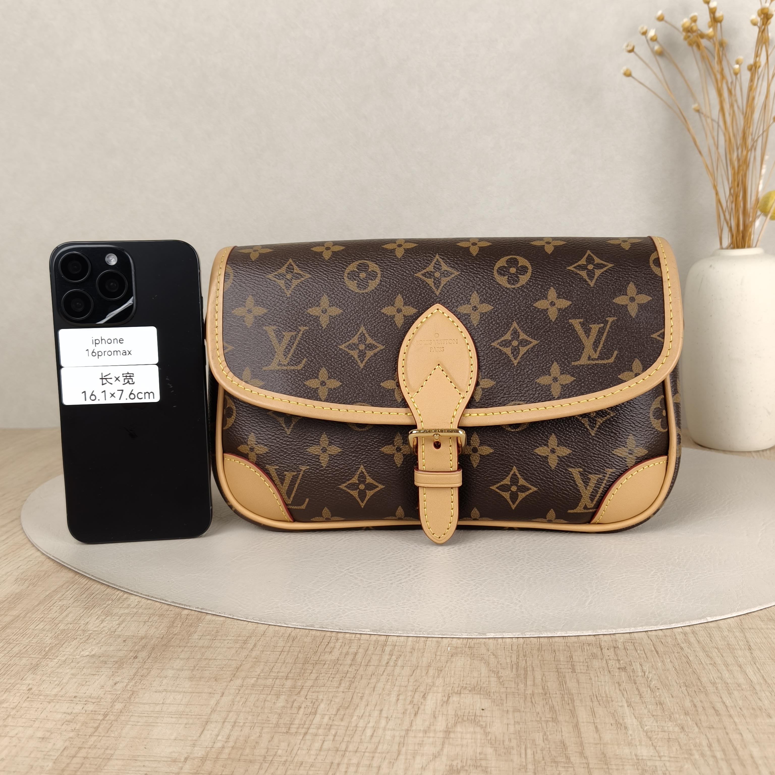 Louis Vuitton Crossbody Bag Diane Baguette Bag Shoulder Strap PVC Small24 × 9 × 15 cm — cover view 4 of 5