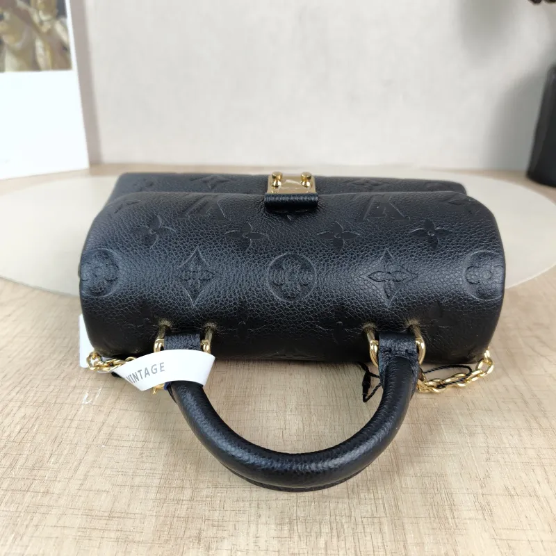 Louis Vuitton Crossbody Bag MADELEINE Black Monogram Empreinte Embossed Calfskin nano 21 × 6 × 12.5 cm — detail view 3 of 14
