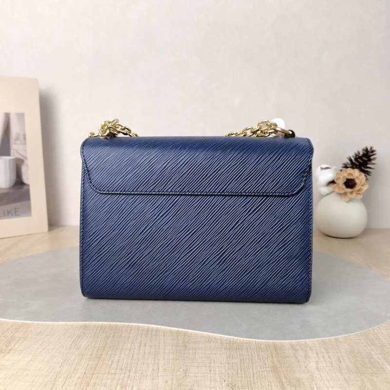 Louis Vuitton Crossbody Bag Twist Navy Epi Embossed Calfskin Medium 23 × 9.5 × 17 cm — cover view 4 of 6