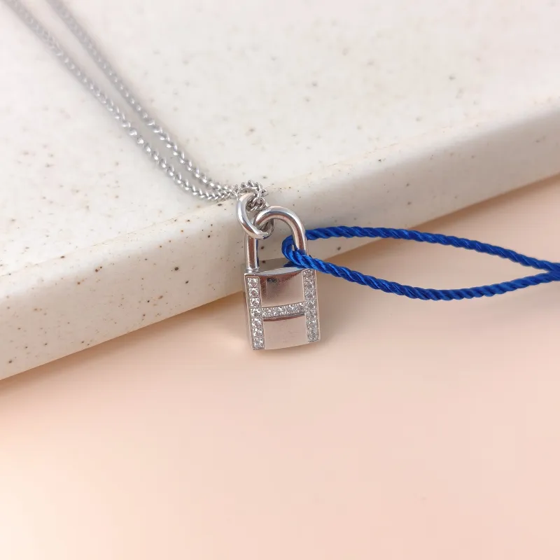 Hermès Necklace Kelly Cadenas Necklace White Gold18KW hite Gold Diamond One Size40cm — cover view 8 of 8