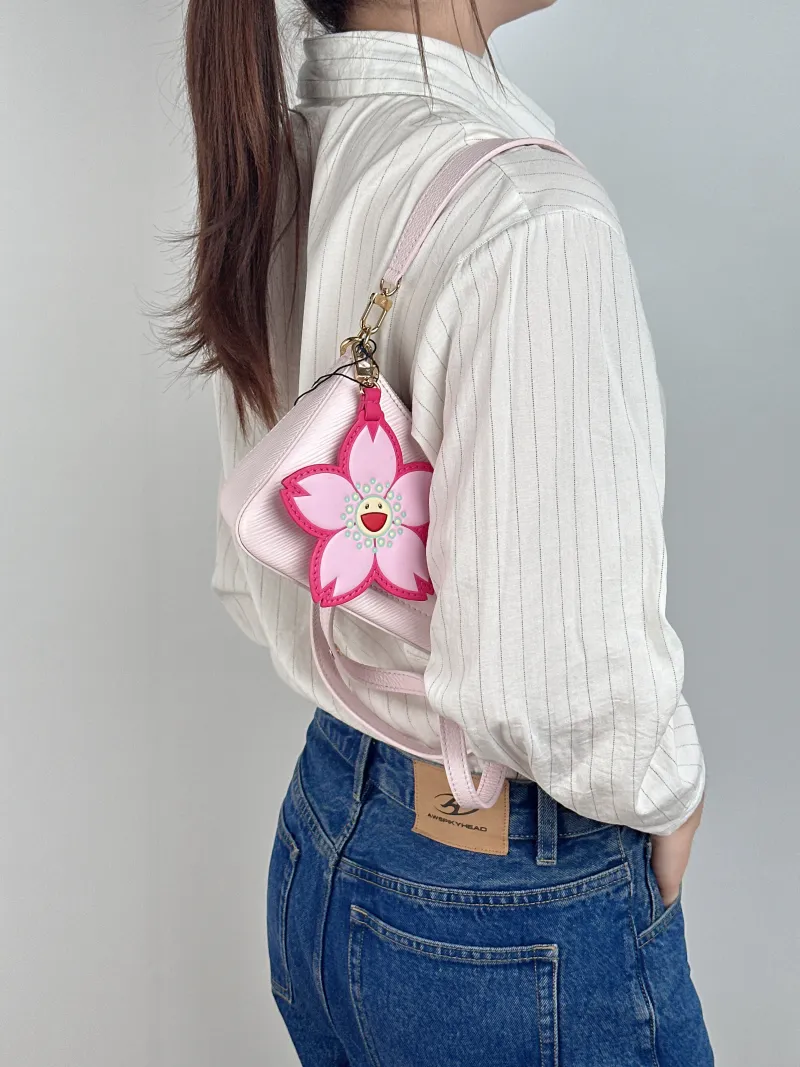 Louis Vuitton Shoulder Bag MARELLINI Pink Epi Embossed Calfskin Mini 19 × 6.5 × 13.5 cm — on-model view 3 of 3