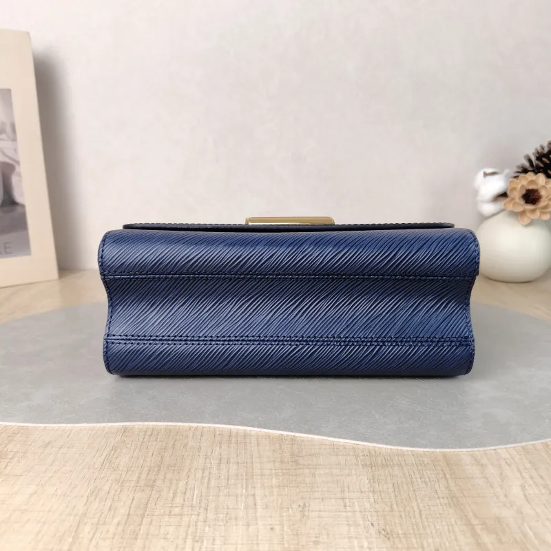 Louis Vuitton Crossbody Bag Twist Navy Epi Embossed Calfskin Medium 23 × 9.5 × 17 cm — cover view 6 of 6