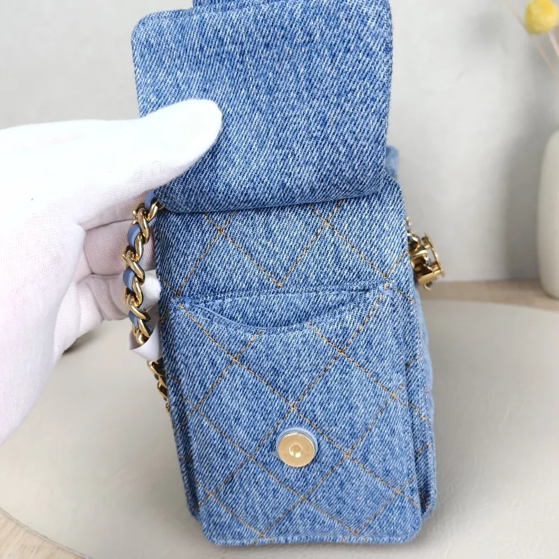 Chanel Crossbody Bag 25Bag Blue Mini 20 × 12.5 × 22 cm — detail view 5 of 12