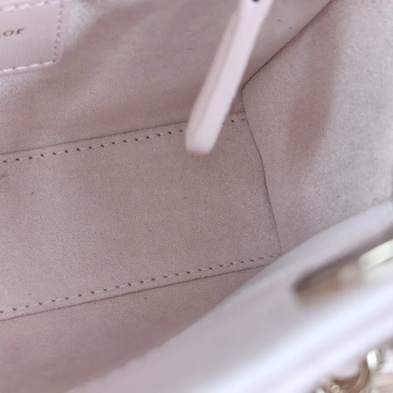 DIOR Crossbody Bag Lady Lady Dior Bag Pink Lambskinmini17 × 7 × 15 cm — detail view 14 of 14