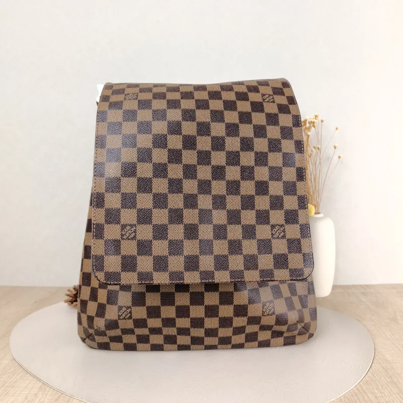 Louis Vuitton Shoulder Bag Messenger Bag Damier Ebene PVC 30 × 3 × 33 cm