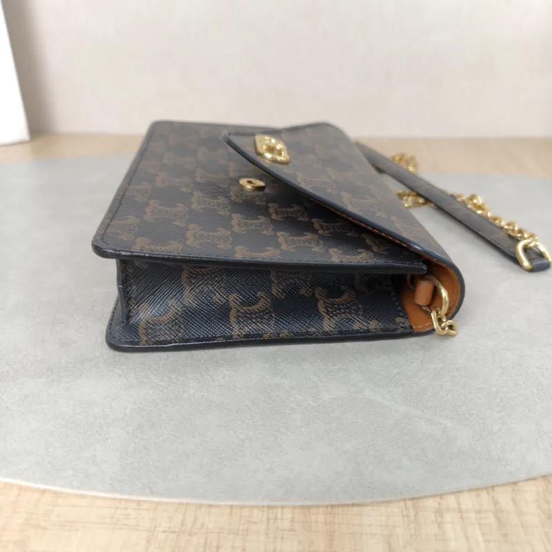 CELINE Crossbody Bagmallon triomphe woc Monogram PV Cmini19.5 × 4 × 13 cm — detail view 8 of 16