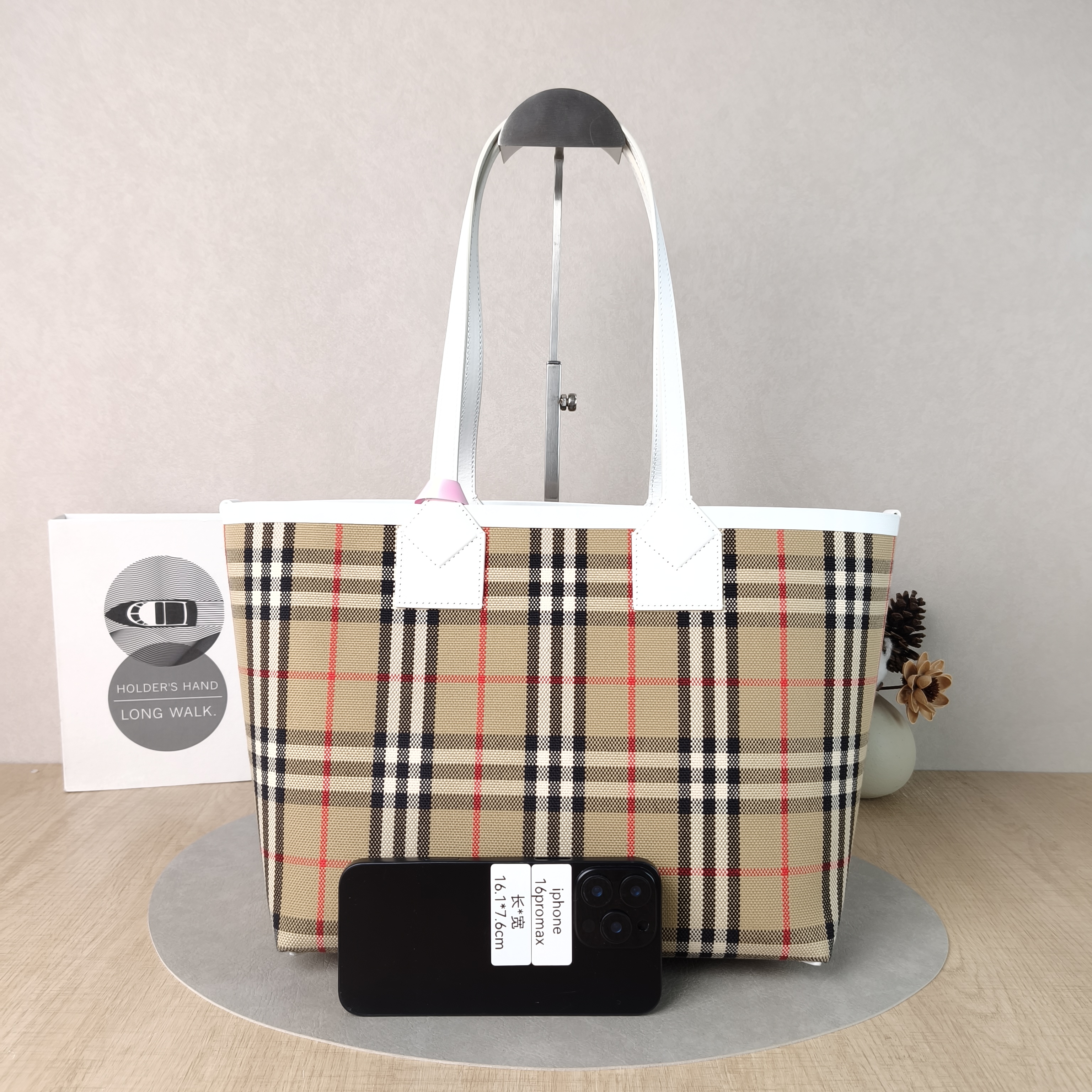 BURBERRY Top Handle Bag Tote Bag Colorblock Canvas One Size29 × 16 × 24 cm — cover view 2 of 5