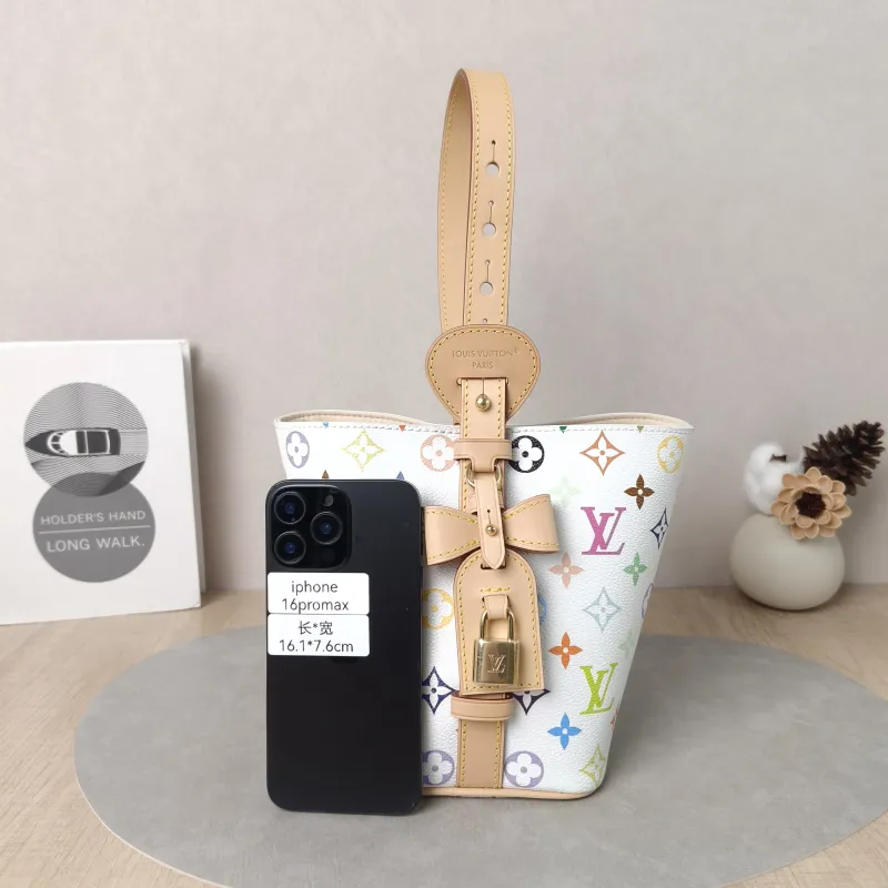 Louis Vuitton Top Handle Bag ALL IN BB Multicolore PVCBB16 × 12 × 18 cm — cover view 4 of 5
