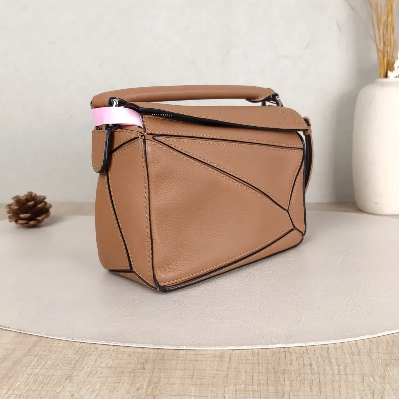 LOEWE Crossbody Bag Puzzle Caramel CC alfskin Mini 18 × 8 × 12.5 cm — cover view 5 of 5